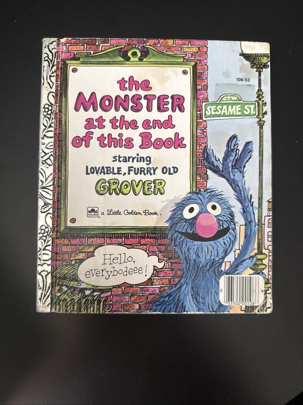 The Monster at the End of This Book VTG 1981 Little Golden Book Sesame Street